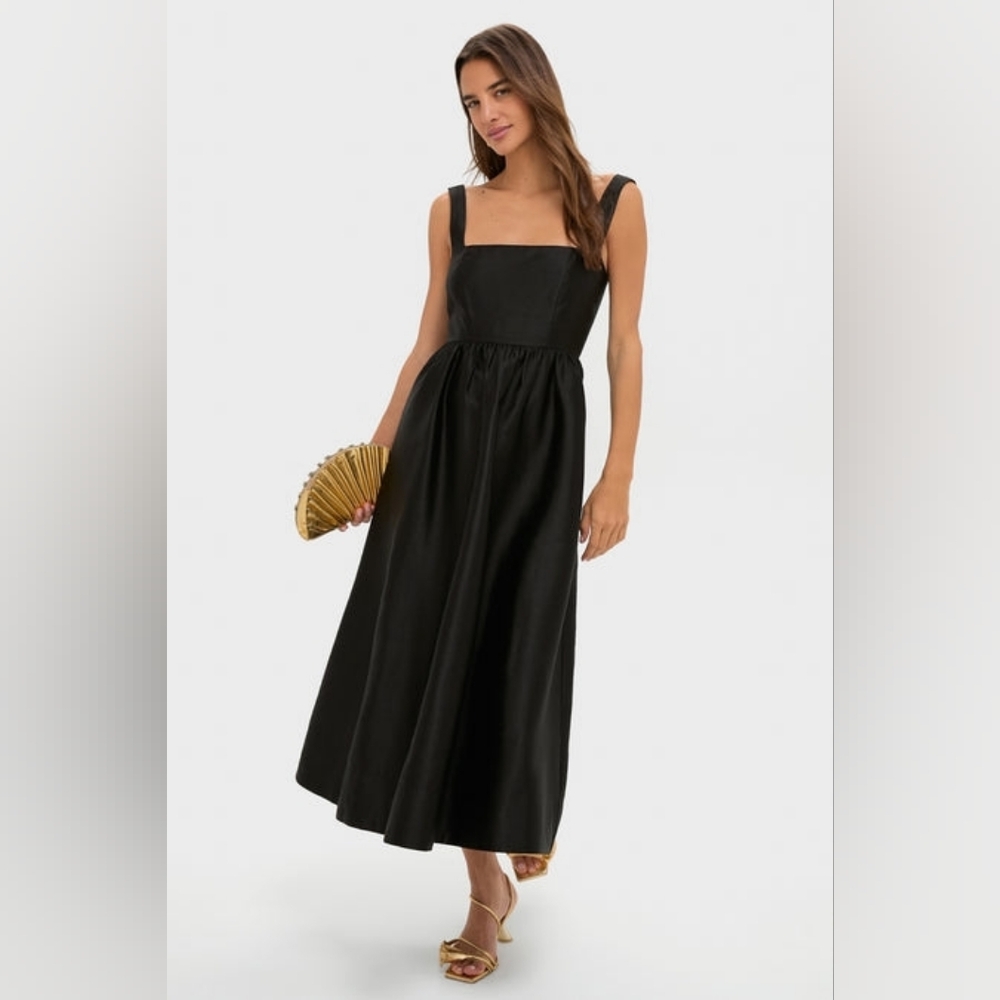 NWT Tuckernuck Black Dupioni Esme Dress Size XL